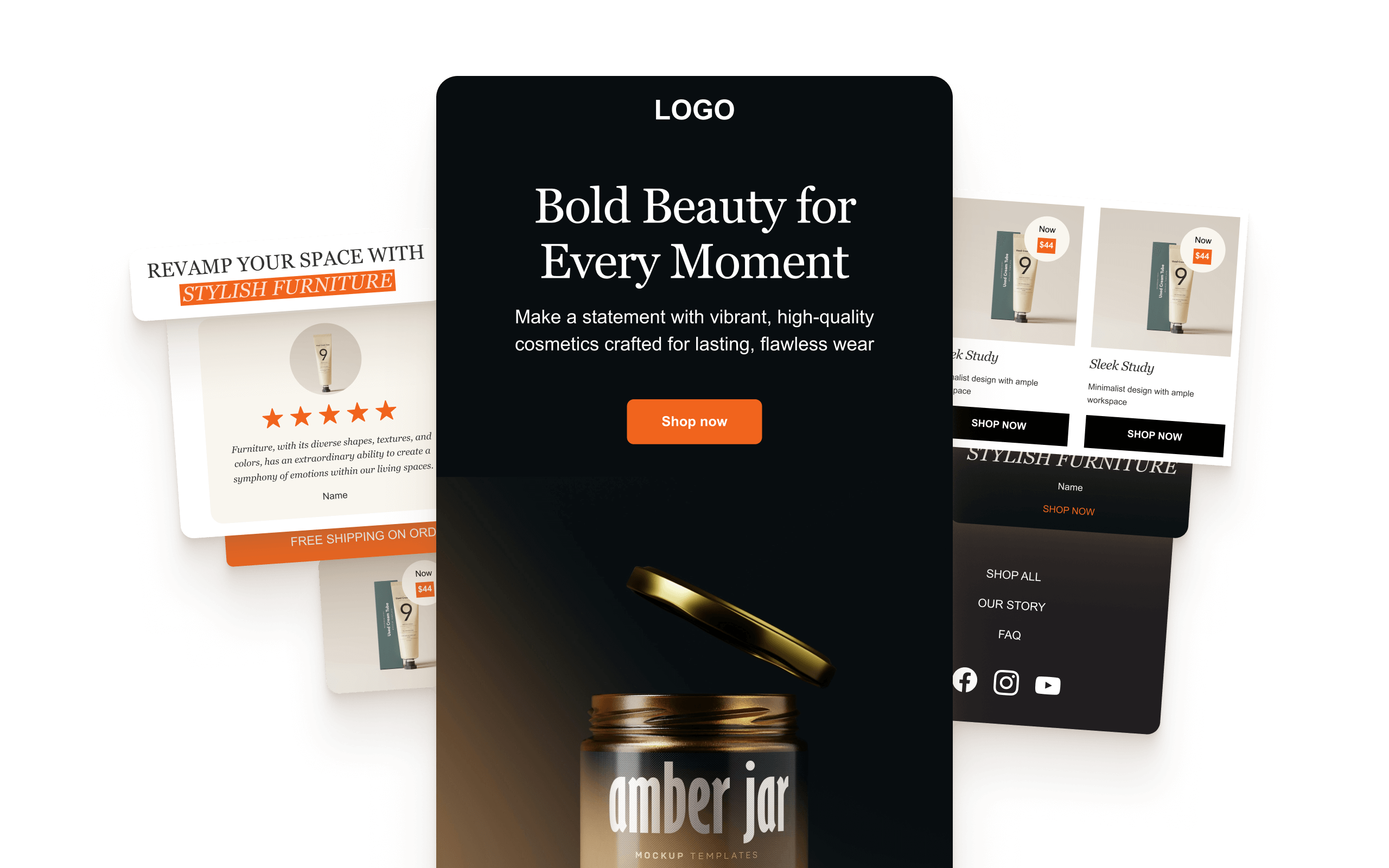 E commerce HTML email template